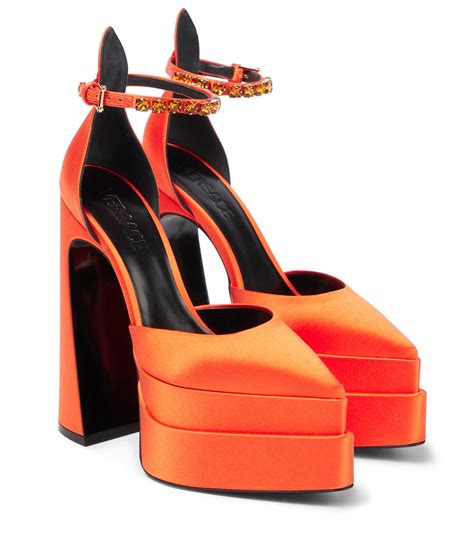 versace orange|orange Versace heels.